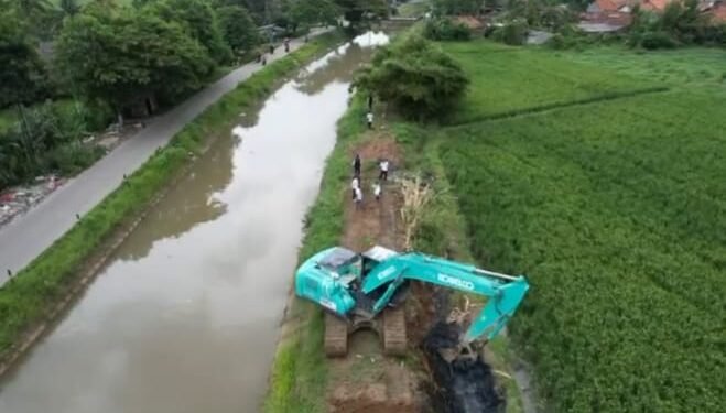 DPUPR Kabupaten Serang Normalisasi Saluran Air 1 Kilometer, Upaya Tekan Banjir di Perumahan BCP 2 Ciruas