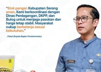 Stok Pangan Aman, Pemkab Kabupaten Serang Imbau Warga Belanja Sesuai Kebutuhan