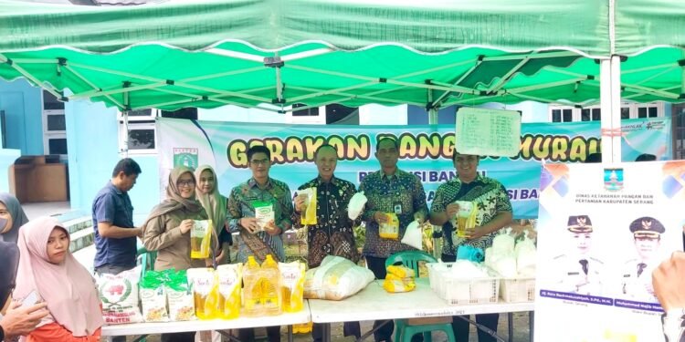Stabilkan Harga Jelang Ramadan, DKPP Kabupaten Serang Gelar Gerakan Pangan Murah di Pabuaran